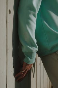 Marca Equis Menta Fitted Sweatshirt